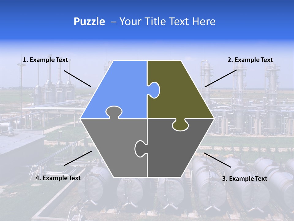 Gas Industry, Gas Injection, Storage And Extraction From Underground Storage Facilities PowerPoint Template