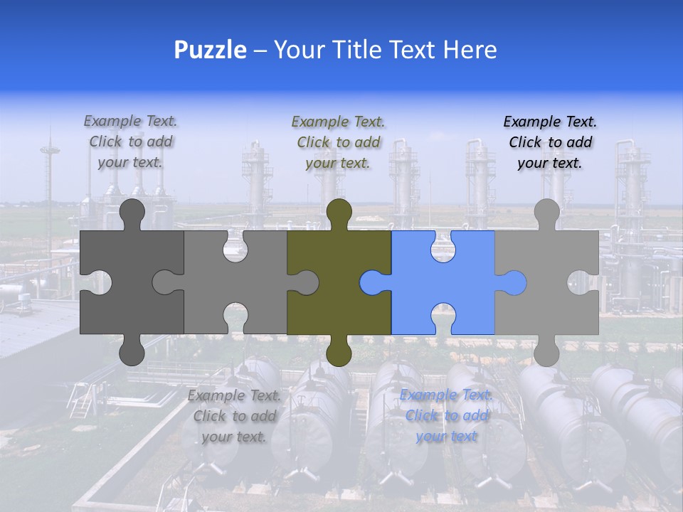 Gas Industry, Gas Injection, Storage And Extraction From Underground Storage Facilities PowerPoint Template