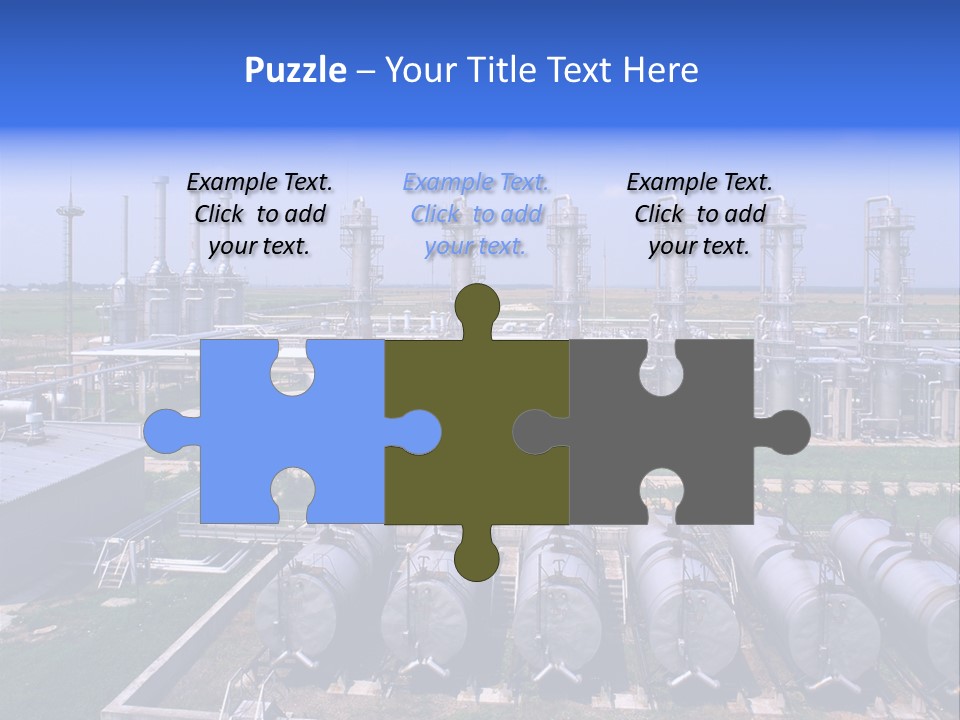 Gas Industry, Gas Injection, Storage And Extraction From Underground Storage Facilities PowerPoint Template