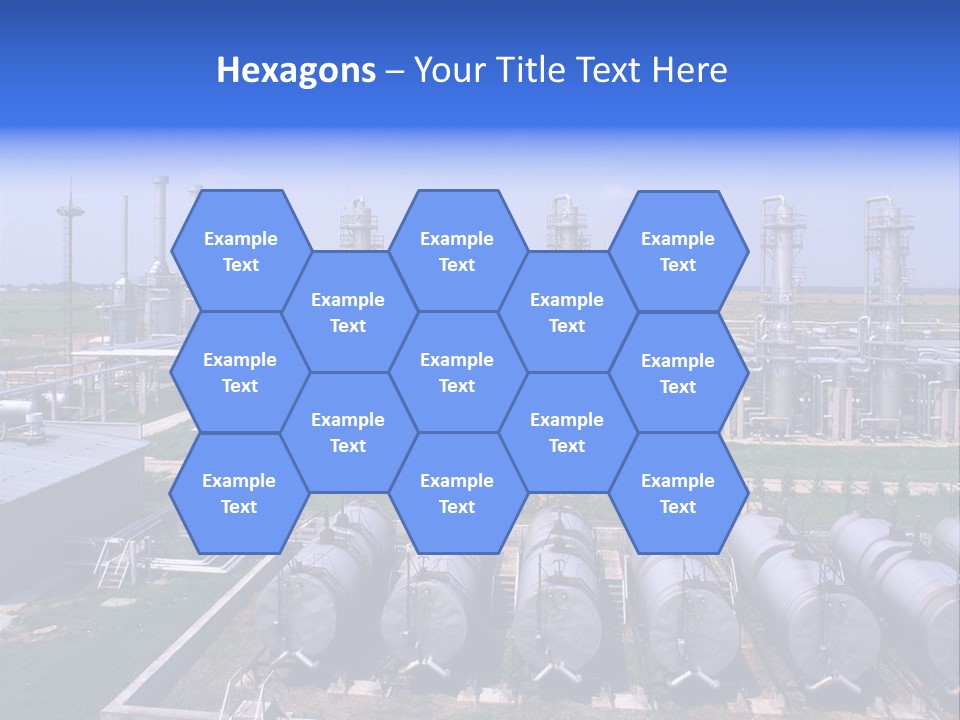 Gas Industry, Gas Injection, Storage And Extraction From Underground Storage Facilities PowerPoint Template