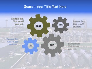 Gas Industry, Gas Injection, Storage And Extraction From Underground Storage Facilities PowerPoint Template