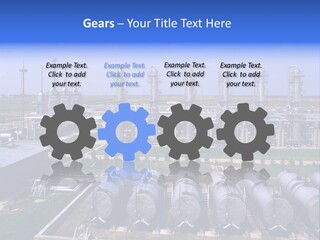 Gas Industry, Gas Injection, Storage And Extraction From Underground Storage Facilities PowerPoint Template