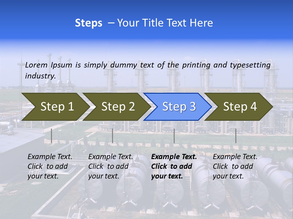 Gas Industry, Gas Injection, Storage And Extraction From Underground Storage Facilities PowerPoint Template