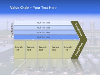 Gas Industry, Gas Injection, Storage And Extraction From Underground Storage Facilities PowerPoint Template