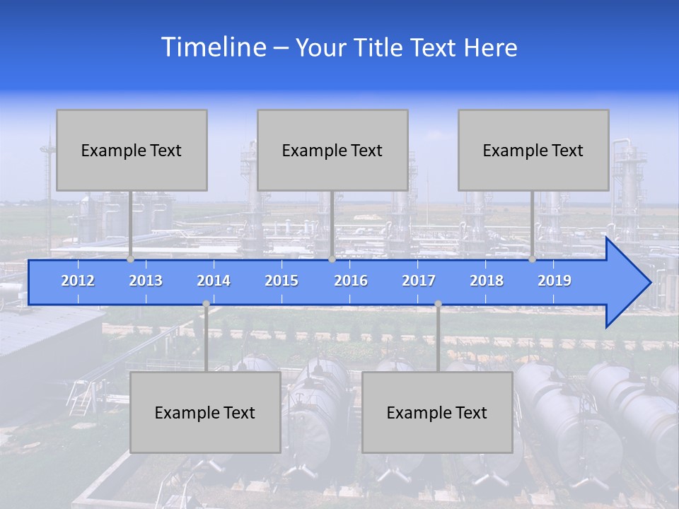 Gas Industry, Gas Injection, Storage And Extraction From Underground Storage Facilities PowerPoint Template