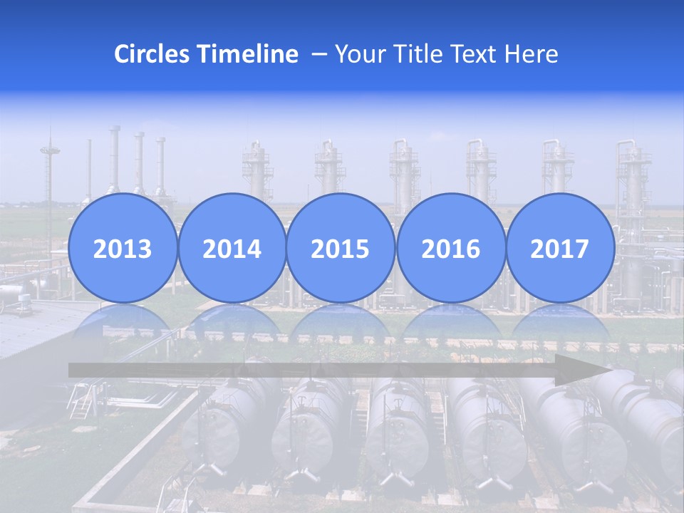 Gas Industry, Gas Injection, Storage And Extraction From Underground Storage Facilities PowerPoint Template