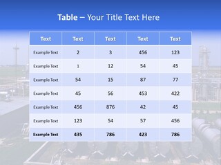 Gas Industry, Gas Injection, Storage And Extraction From Underground Storage Facilities PowerPoint Template