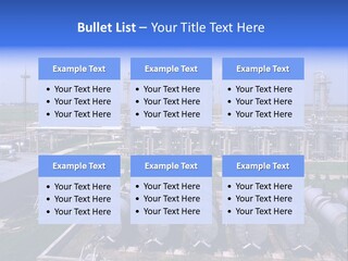 Gas Industry, Gas Injection, Storage And Extraction From Underground Storage Facilities PowerPoint Template