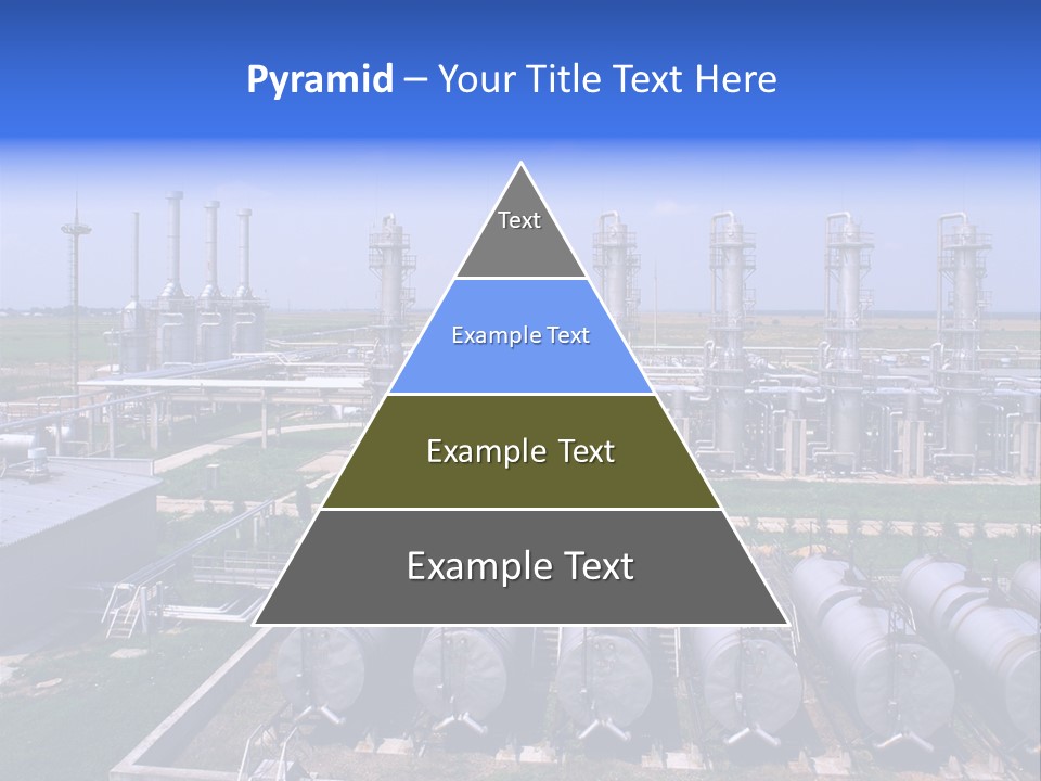 Gas Industry, Gas Injection, Storage And Extraction From Underground Storage Facilities PowerPoint Template