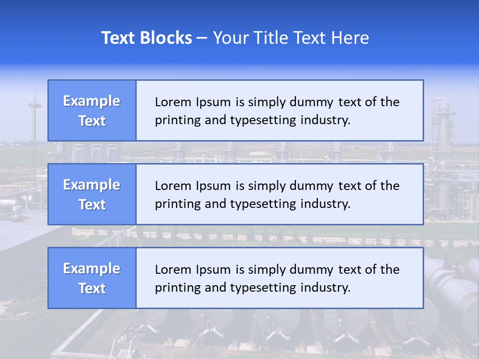 Gas Industry, Gas Injection, Storage And Extraction From Underground Storage Facilities PowerPoint Template