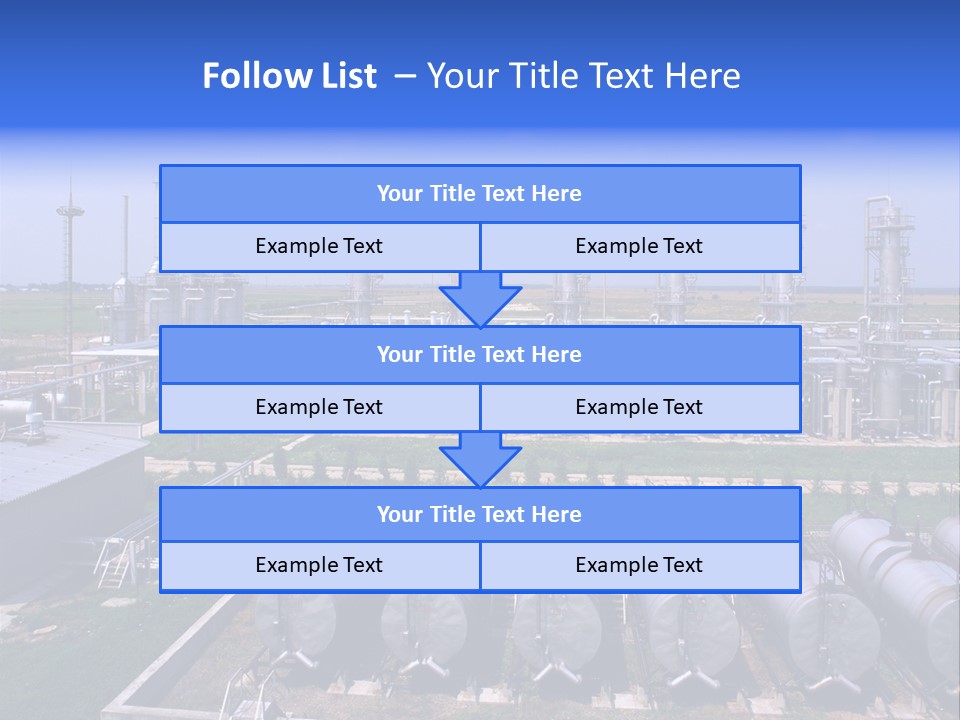 Gas Industry, Gas Injection, Storage And Extraction From Underground Storage Facilities PowerPoint Template