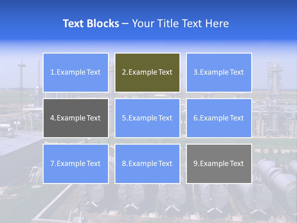 Gas Industry, Gas Injection, Storage And Extraction From Underground Storage Facilities PowerPoint Template