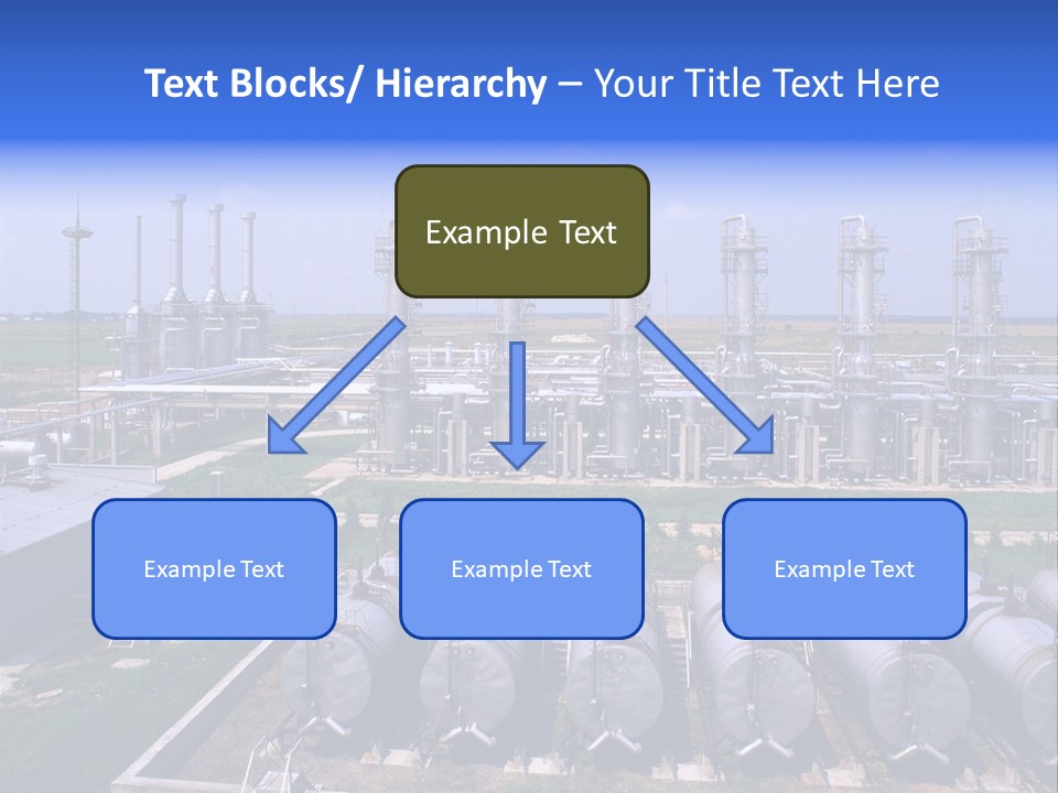 Gas Industry, Gas Injection, Storage And Extraction From Underground Storage Facilities PowerPoint Template