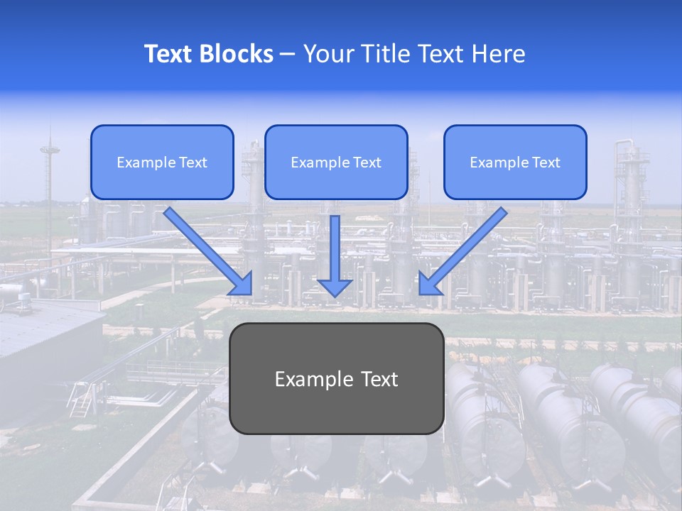 Gas Industry, Gas Injection, Storage And Extraction From Underground Storage Facilities PowerPoint Template