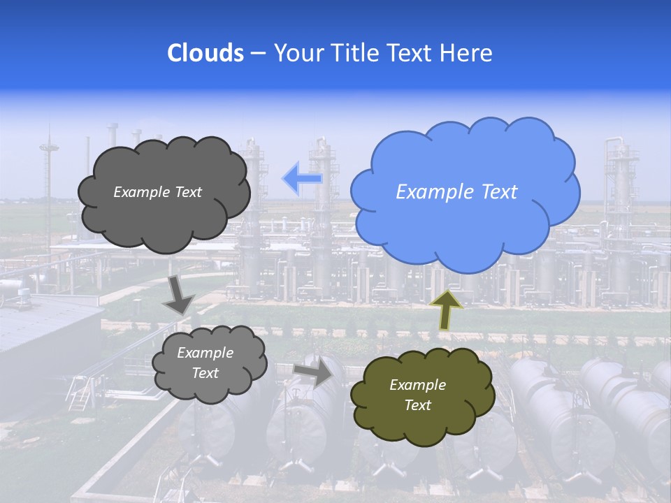 Gas Industry, Gas Injection, Storage And Extraction From Underground Storage Facilities PowerPoint Template