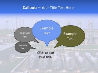 Gas Industry, Gas Injection, Storage And Extraction From Underground Storage Facilities PowerPoint Template