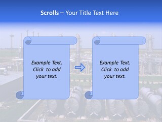 Gas Industry, Gas Injection, Storage And Extraction From Underground Storage Facilities PowerPoint Template