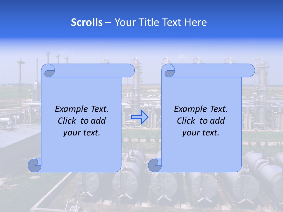 Gas Industry, Gas Injection, Storage And Extraction From Underground Storage Facilities PowerPoint Template