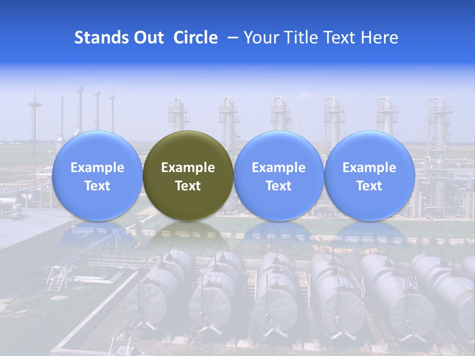 Gas Industry, Gas Injection, Storage And Extraction From Underground Storage Facilities PowerPoint Template