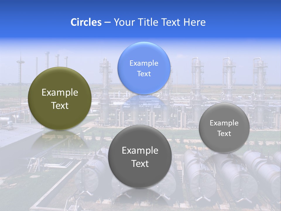 Gas Industry, Gas Injection, Storage And Extraction From Underground Storage Facilities PowerPoint Template