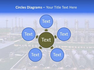 Gas Industry, Gas Injection, Storage And Extraction From Underground Storage Facilities PowerPoint Template