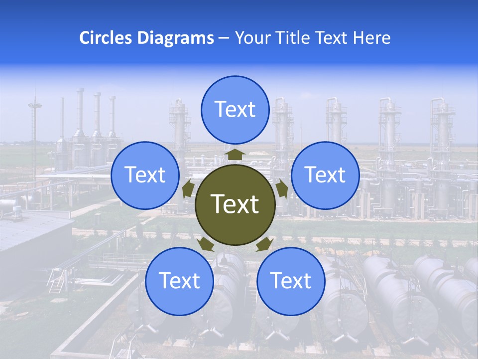Gas Industry, Gas Injection, Storage And Extraction From Underground Storage Facilities PowerPoint Template