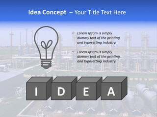 Gas Industry, Gas Injection, Storage And Extraction From Underground Storage Facilities PowerPoint Template