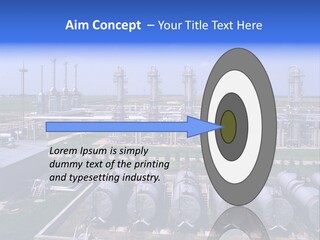 Gas Industry, Gas Injection, Storage And Extraction From Underground Storage Facilities PowerPoint Template