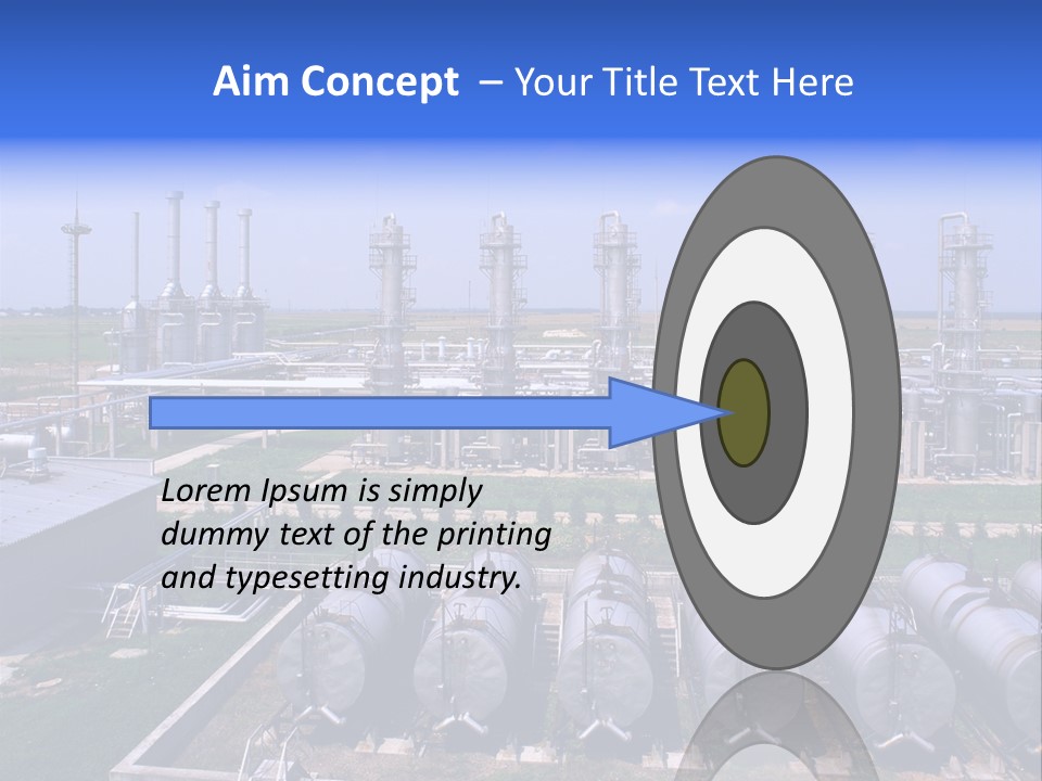 Gas Industry, Gas Injection, Storage And Extraction From Underground Storage Facilities PowerPoint Template