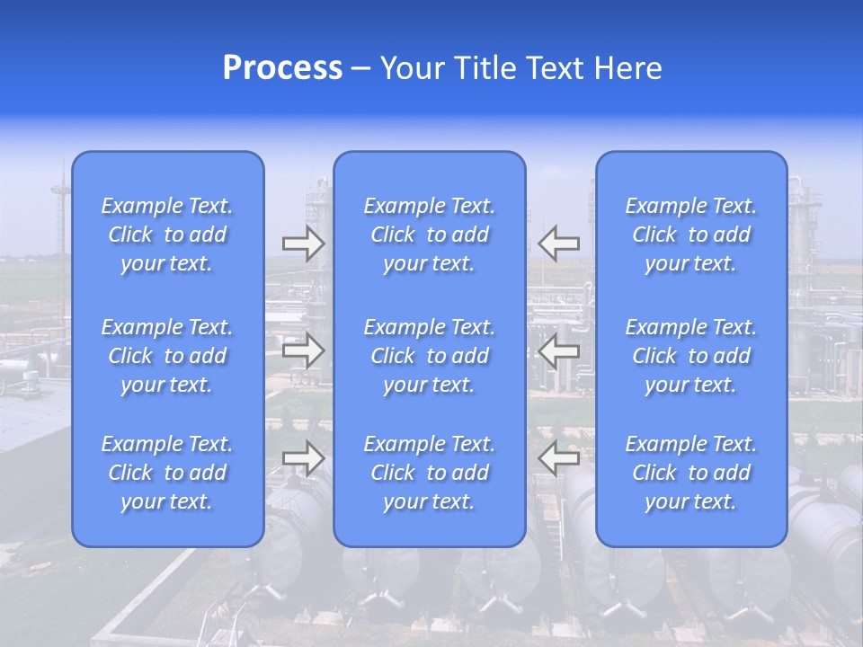 Gas Industry, Gas Injection, Storage And Extraction From Underground Storage Facilities PowerPoint Template
