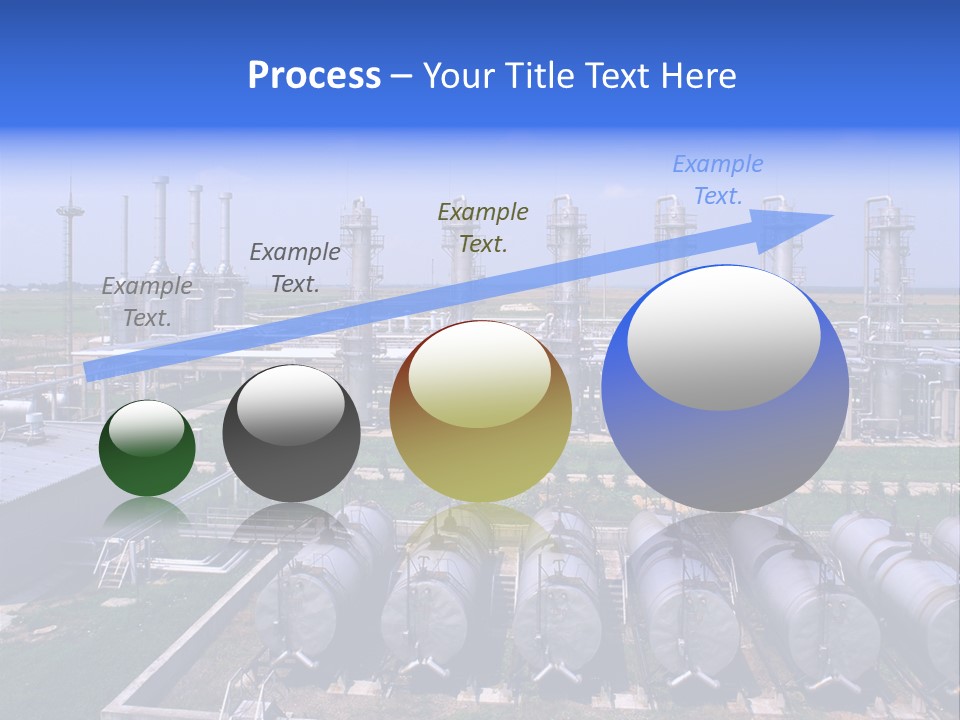 Gas Industry, Gas Injection, Storage And Extraction From Underground Storage Facilities PowerPoint Template