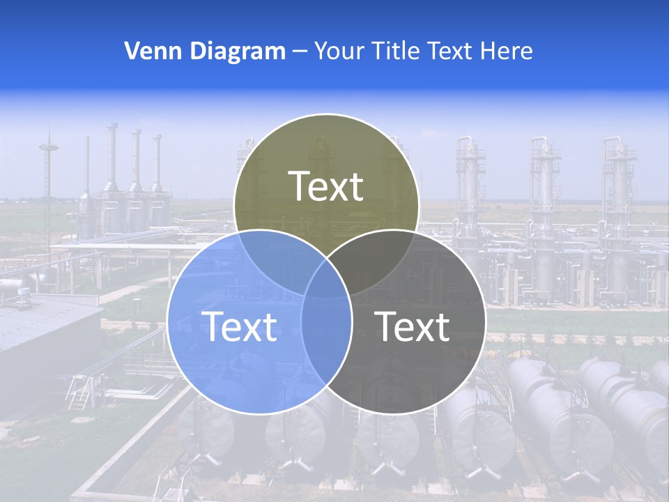 Gas Industry, Gas Injection, Storage And Extraction From Underground Storage Facilities PowerPoint Template