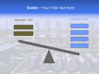 Gas Industry, Gas Injection, Storage And Extraction From Underground Storage Facilities PowerPoint Template