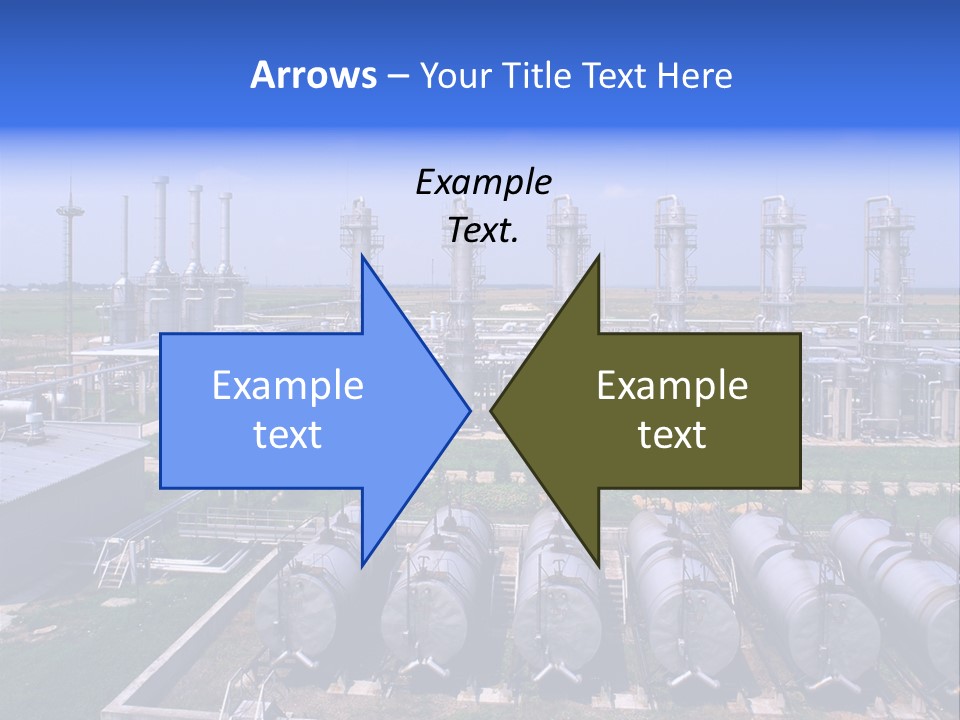 Gas Industry, Gas Injection, Storage And Extraction From Underground Storage Facilities PowerPoint Template