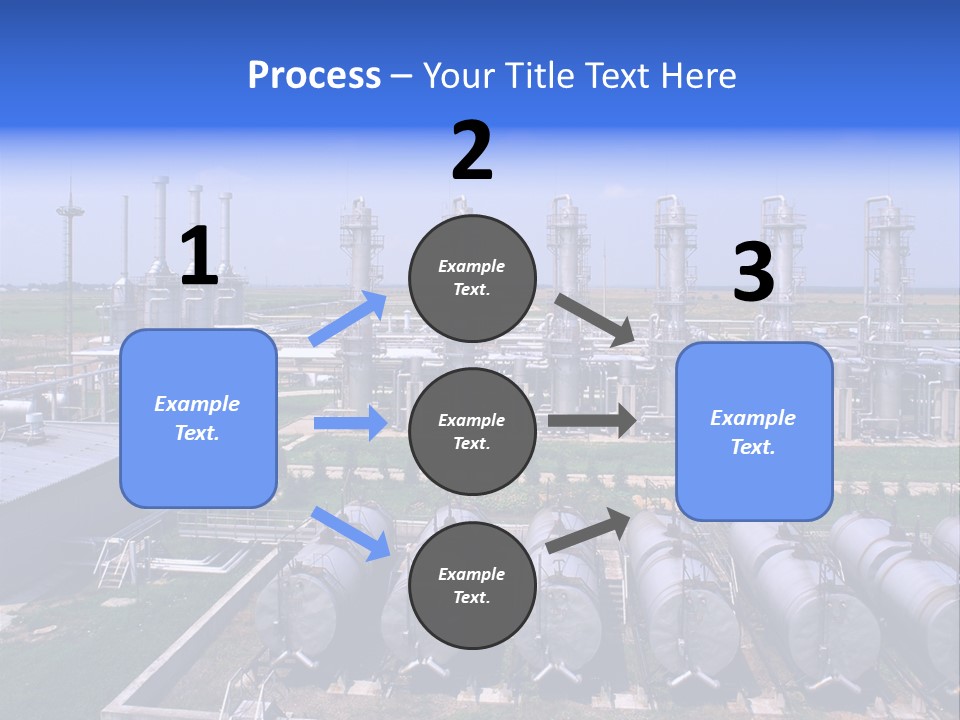 Gas Industry, Gas Injection, Storage And Extraction From Underground Storage Facilities PowerPoint Template