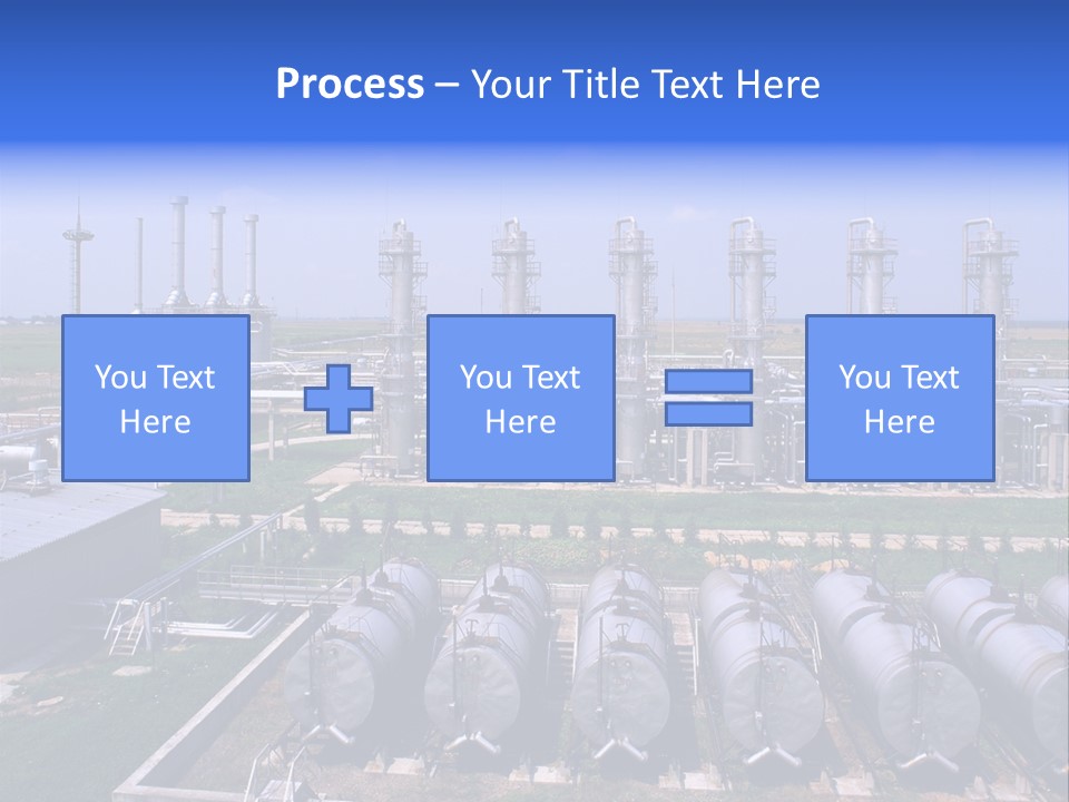 Gas Industry, Gas Injection, Storage And Extraction From Underground Storage Facilities PowerPoint Template