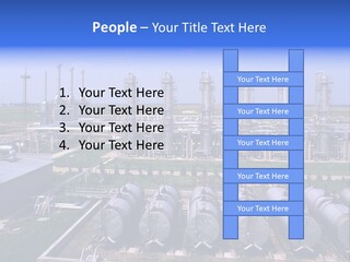 Gas Industry, Gas Injection, Storage And Extraction From Underground Storage Facilities PowerPoint Template