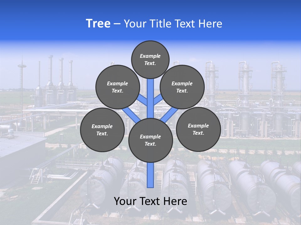 Gas Industry, Gas Injection, Storage And Extraction From Underground Storage Facilities PowerPoint Template