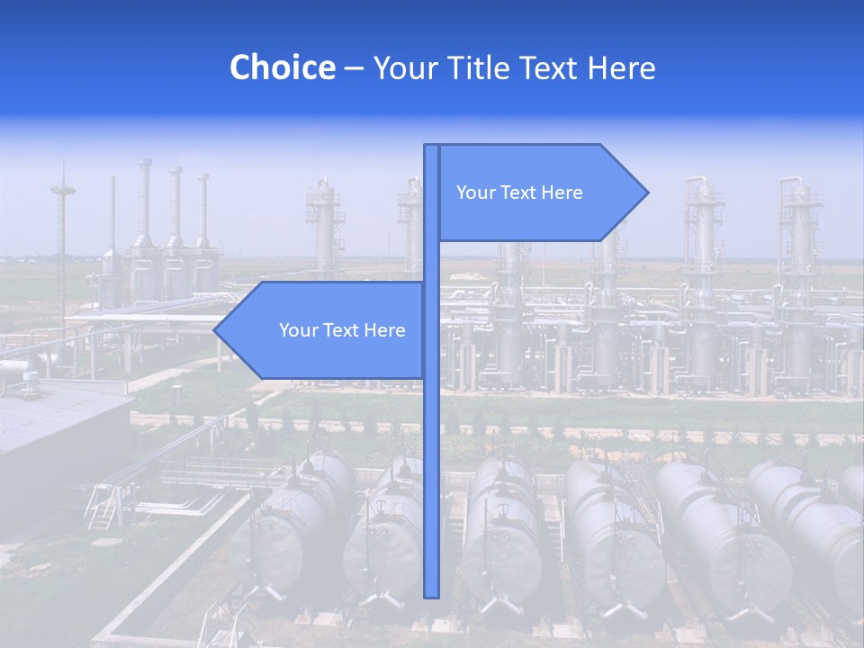 Gas Industry, Gas Injection, Storage And Extraction From Underground Storage Facilities PowerPoint Template