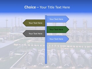 Gas Industry, Gas Injection, Storage And Extraction From Underground Storage Facilities PowerPoint Template