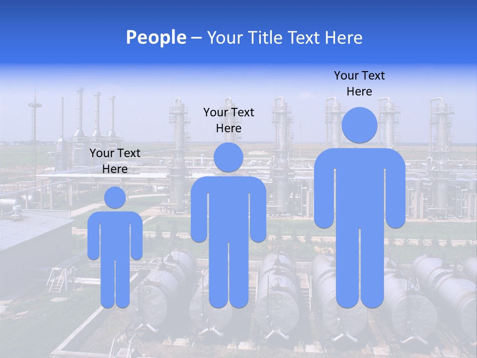 Gas Industry, Gas Injection, Storage And Extraction From Underground Storage Facilities PowerPoint Template