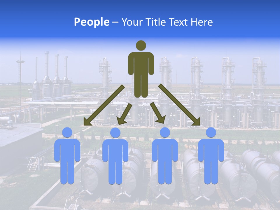 Gas Industry, Gas Injection, Storage And Extraction From Underground Storage Facilities PowerPoint Template
