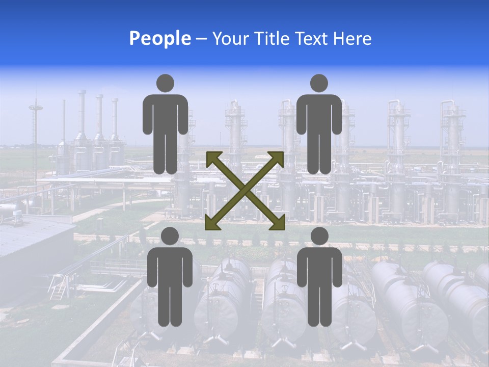 Gas Industry, Gas Injection, Storage And Extraction From Underground Storage Facilities PowerPoint Template