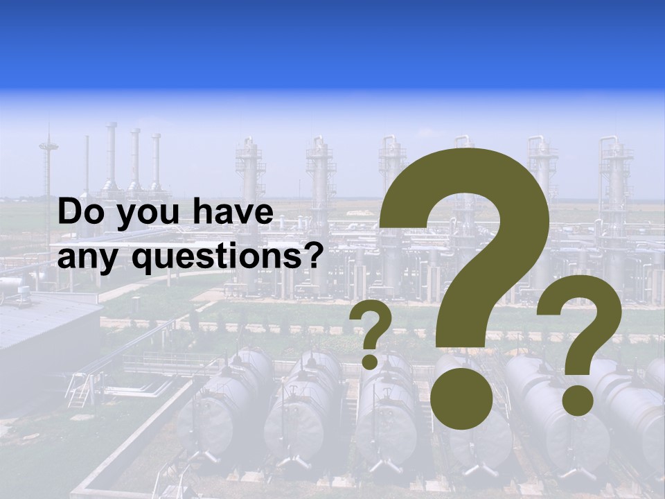 Gas Industry, Gas Injection, Storage And Extraction From Underground Storage Facilities PowerPoint Template