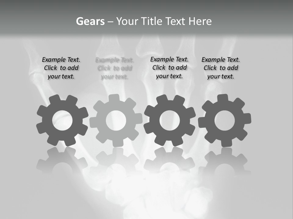 A Skeleton Hand Is Shown In This Presentation PowerPoint Template