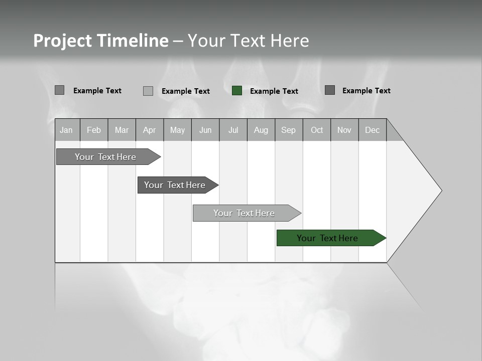 A Skeleton Hand Is Shown In This Presentation PowerPoint Template