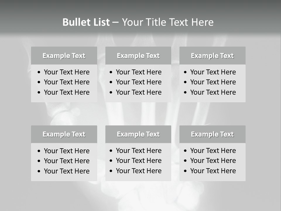 A Skeleton Hand Is Shown In This Presentation PowerPoint Template