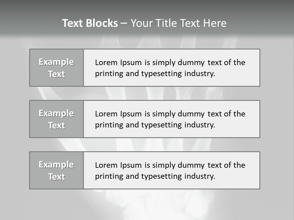 A Skeleton Hand Is Shown In This Presentation PowerPoint Template