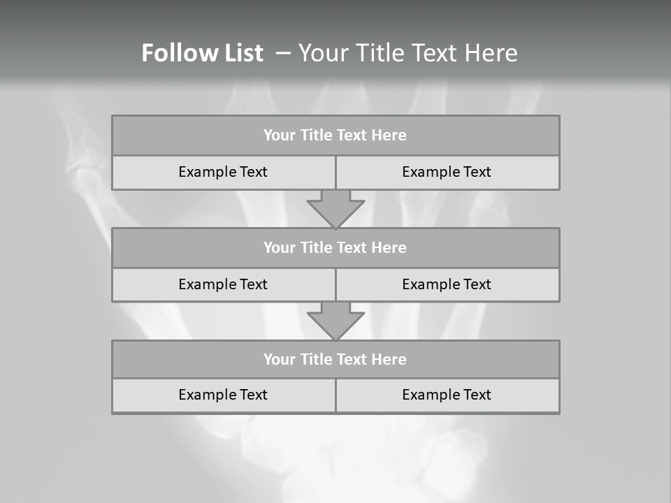 A Skeleton Hand Is Shown In This Presentation PowerPoint Template