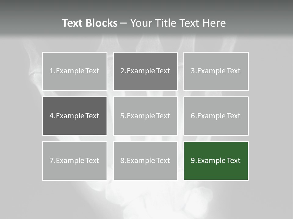 A Skeleton Hand Is Shown In This Presentation PowerPoint Template